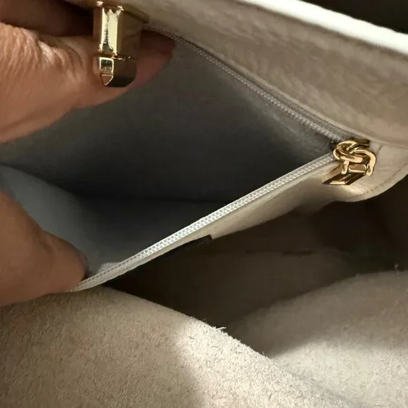 Rebecca Minkoff Ivory Darren Pebbled Leather Bucket Shoulder Bag - Picture 14 of 14